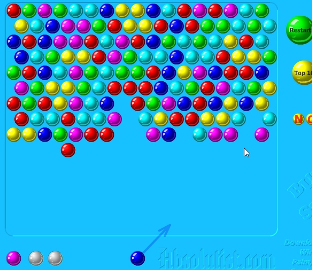 Bubble shooter classic retro game aim and shoot balls image play free