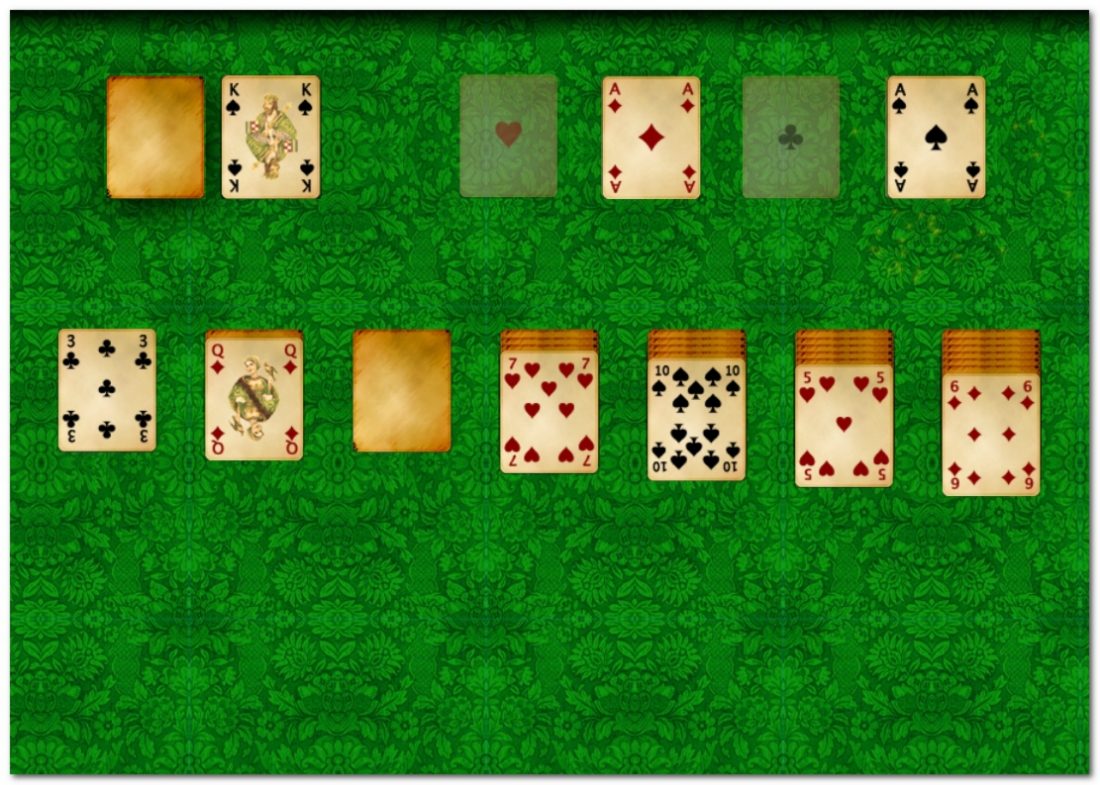 Klondike Solitaire HD interesting card game image play free