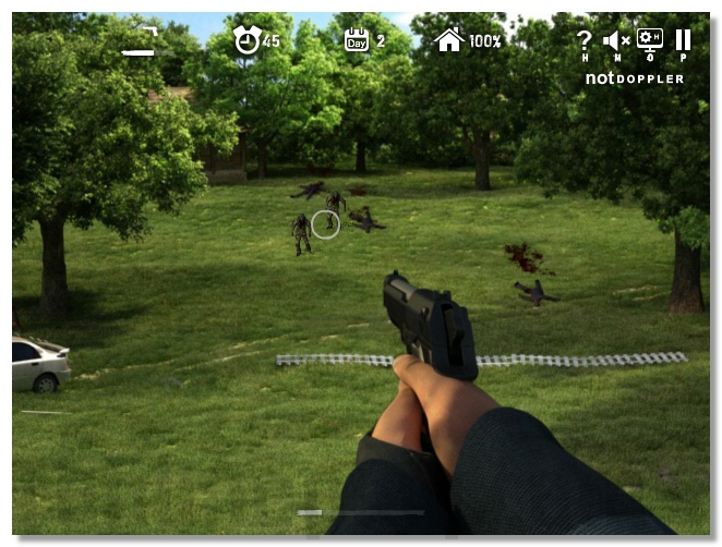 block zombie shooting game