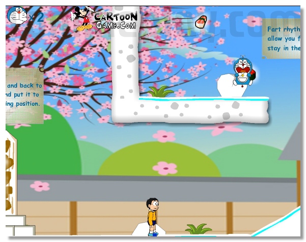 Doraemon Flap Flap adventure game for you and your friend 1 or 2 players image play free