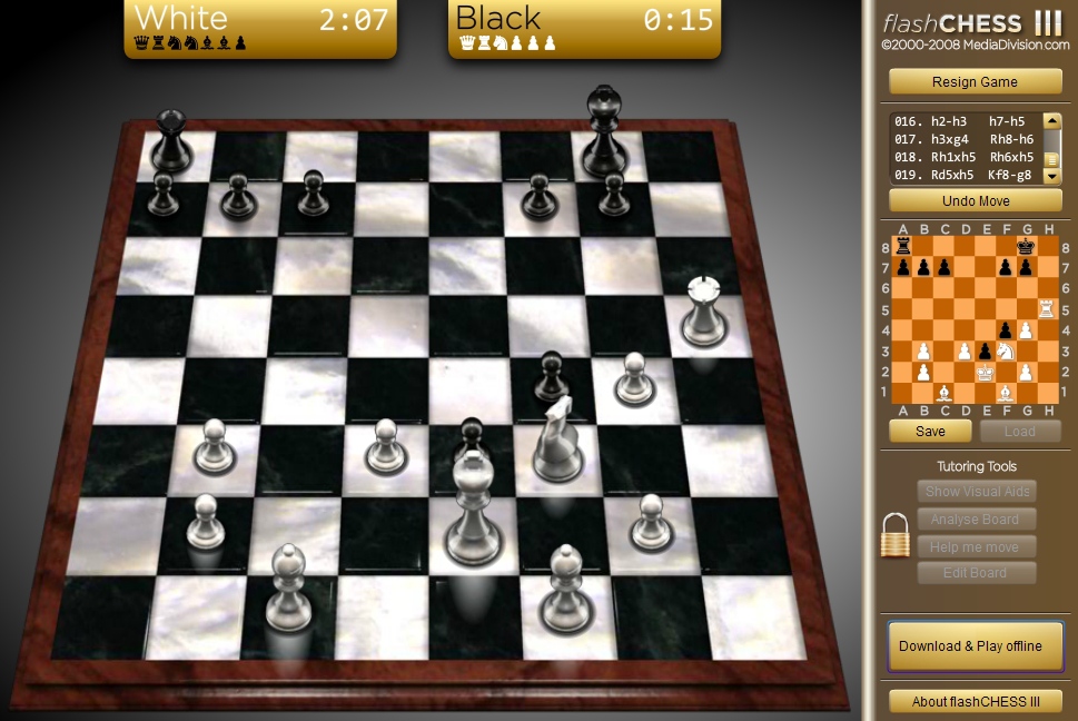 Flash Chess 3 Online sport logical strategy board game image play free