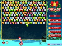 Bubble Hit Christmas puzzle game for Holidays play free