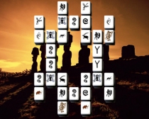 Inscrutable Sculptures Mahjong match 2 game find pair puzzle play free