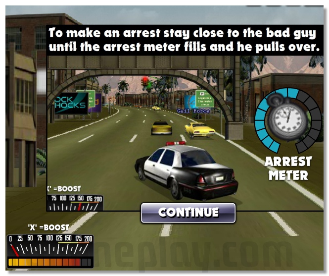 Police chase crackdown police car racing image play free