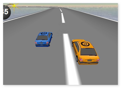 Sky Driver Extreme car racing game for 1 or 2 players image play free