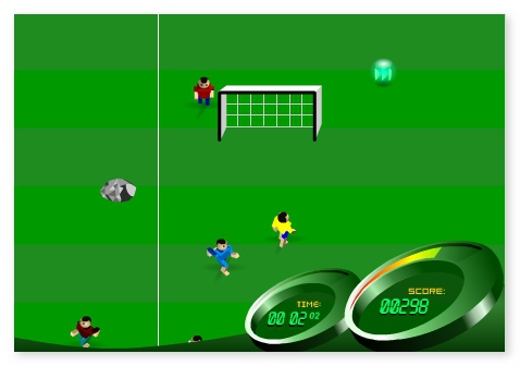 Soccer Rush online football game sport game hit the ball image play free