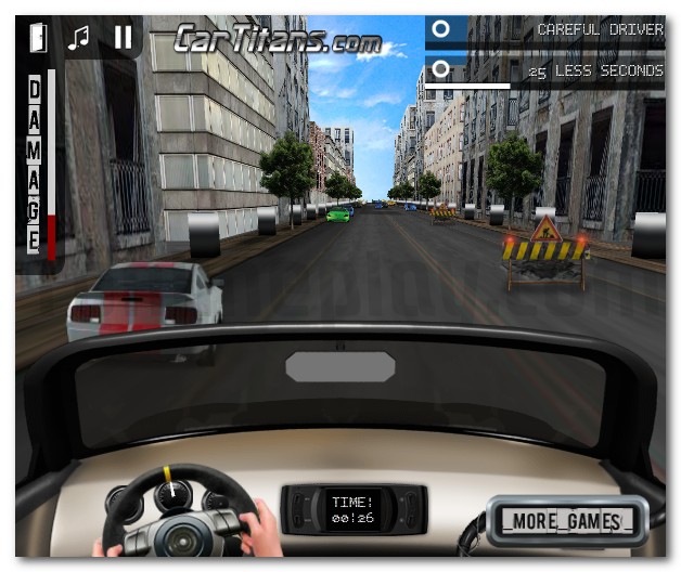 3D Test Drive drive sport car through the city image play free