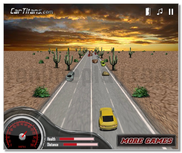 3D Muscle Car race image play free