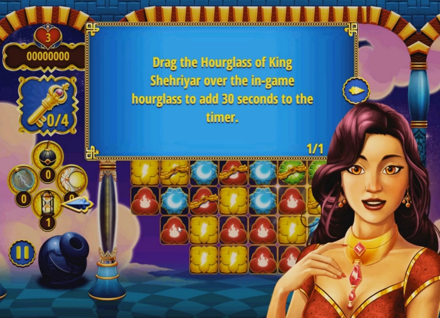 1001 Nights VI 3 match puzzle Ali Baba and the Forty Thieves image play free