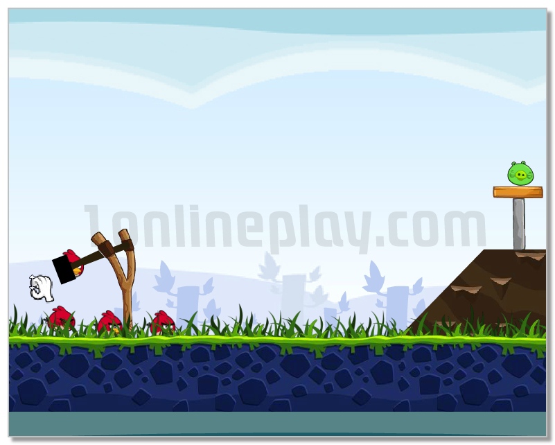 Angry Birds classic ballistic game image play free