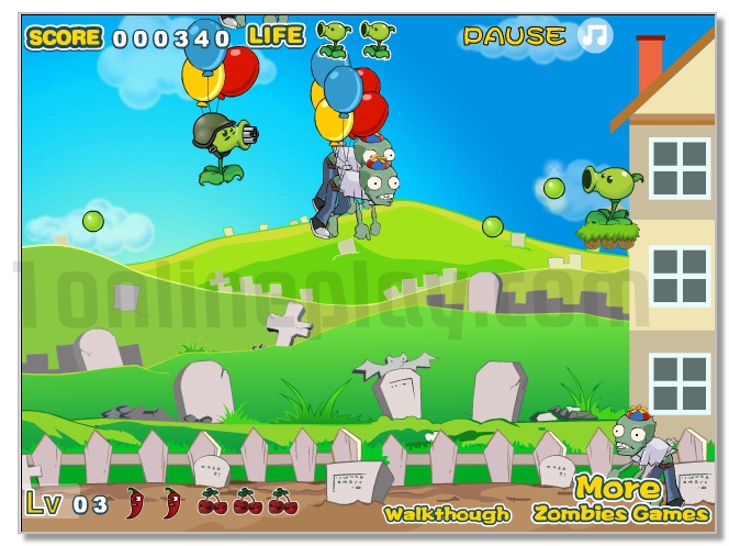 Angry Zombies vs Plants game image play free