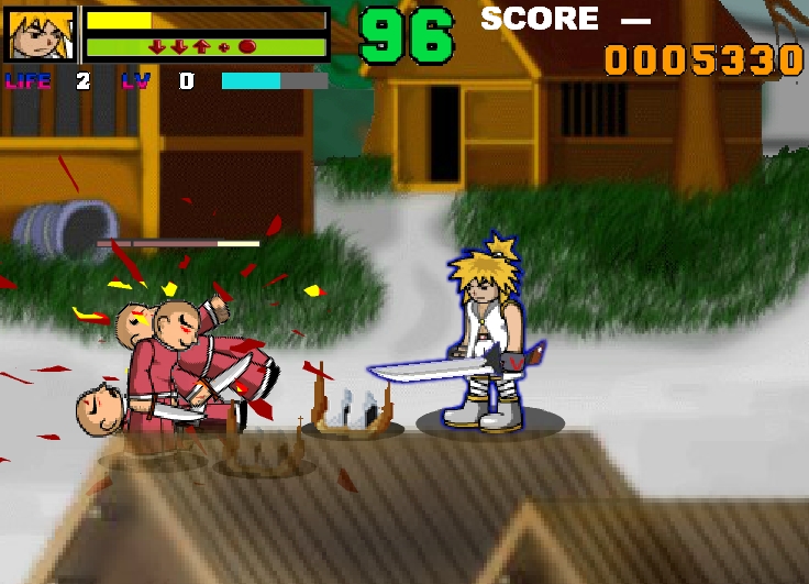 Anime hero fighter fighting retro game arcade adventure image play free