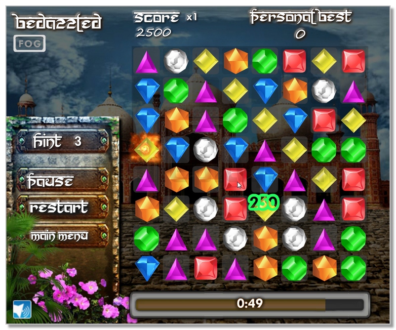 Bedazzled 3 match jewels game image play free