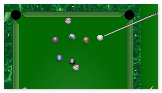 Billiard 2 players 1 player game sport challenge image play free