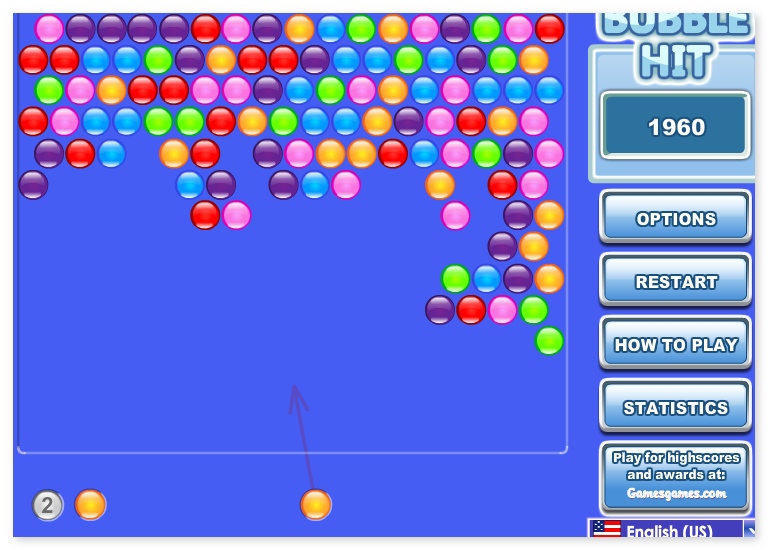 Bubble Hit 3 match color balls game puzzle image play free