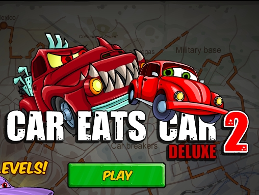 Car Eats Car 2 deluxe run drive your small car and earn some money image play free