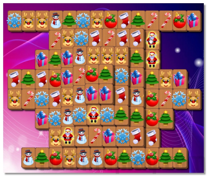 Christmas Mahjong game perfect puzzle for the holiday mood image play free