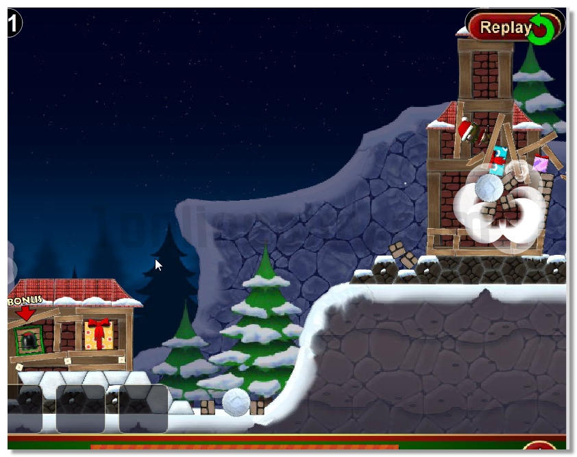 Crazy Christmas ballistic like a agry birds game image play free