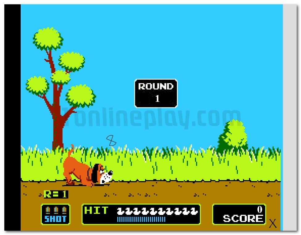 DUCK HUNT Nintendo retro game shoot the duck image play free