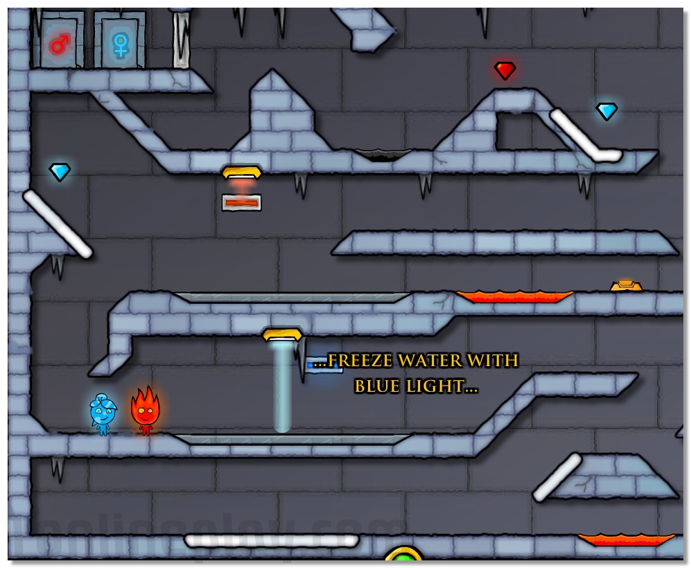 FireBoy and WaterGirl part 3 adventure game about Fireboy and Watergirl arcade online game image play free
