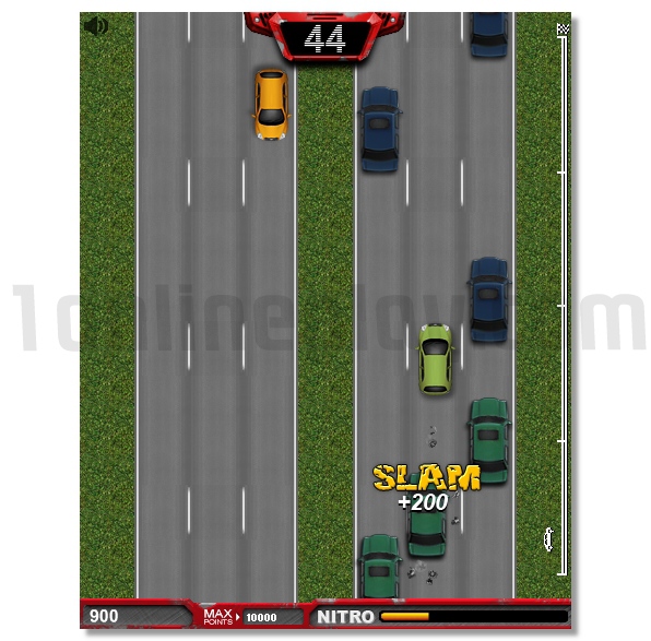 Freeway Fury 2D street game GTA style jump in car theft it and ride image play free