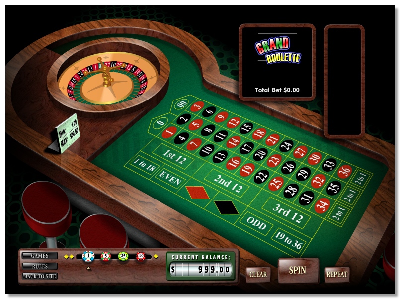 Grand Roulette virtual game for virtual money gaming image play free
