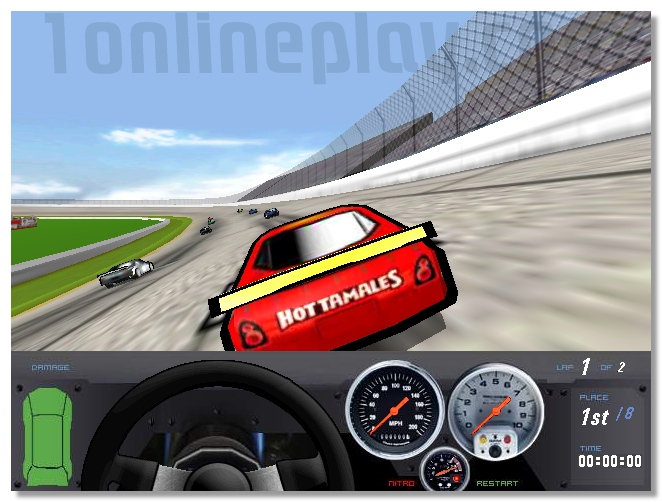 Heat wave racing nascar race drive the car lap by lap image play free