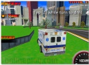 3D Extreme Rescue - drive on the ambulance car through the City