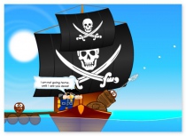 Angry Pirates ballistic game shoot your enemy