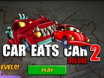 Car Eats Car 2 deluxe run drive your small car and earn some money play free
