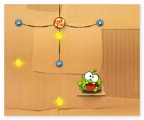 Cut the Rope Om Nom game funny ballistic logical game play free