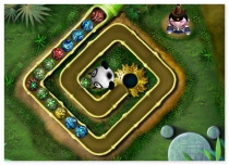 Kung Fu Zuma play zuma game with the Panda