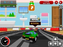 Retro Racers 3D annular driving game mini cars