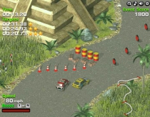 Turbo Rally 3D Top-down third-person view driving game play free