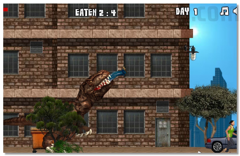 New York Rex destroy NY eat people really action horror game image play free