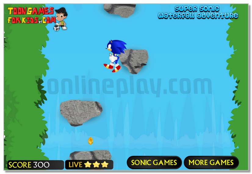 SuperSonic Waterfall Adventure image play free