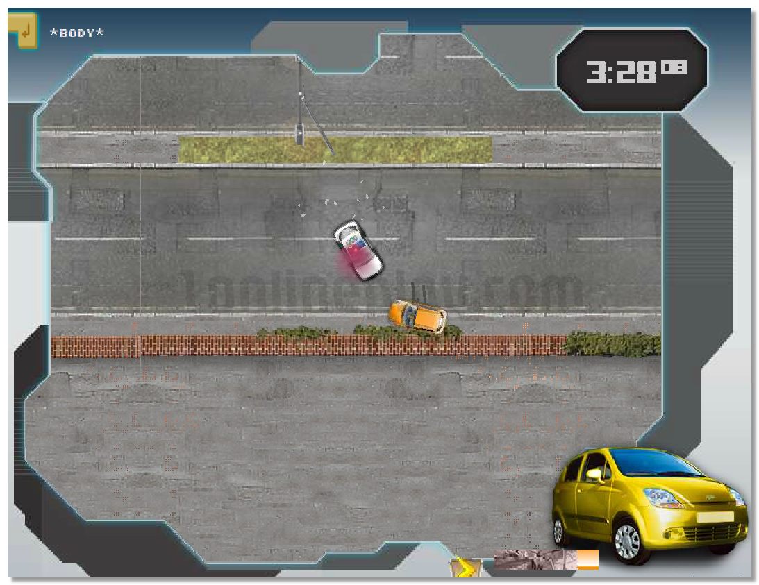 Transformers Energon Crisis top-view city racing game with pursuit image play free